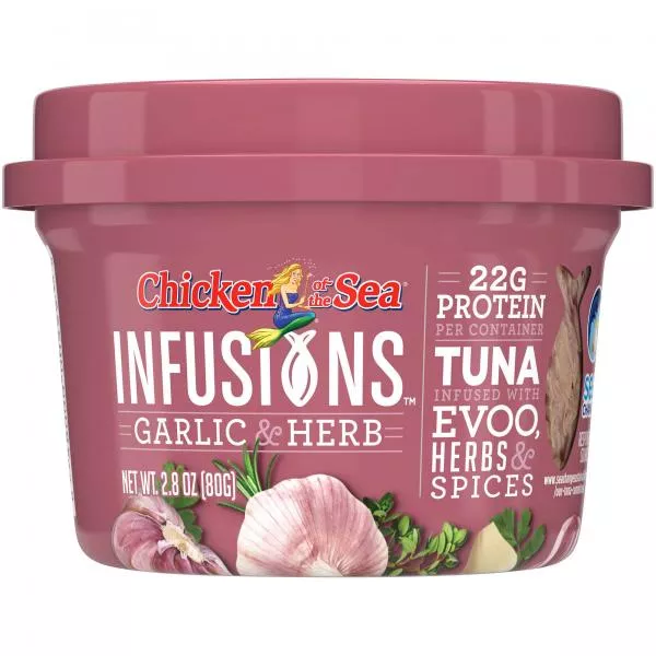 Chicken Of The Sea International Chicken of The Sea Infusions Tuna with Garlic& Herb 2.8 Ounce Size - 6 Per Case