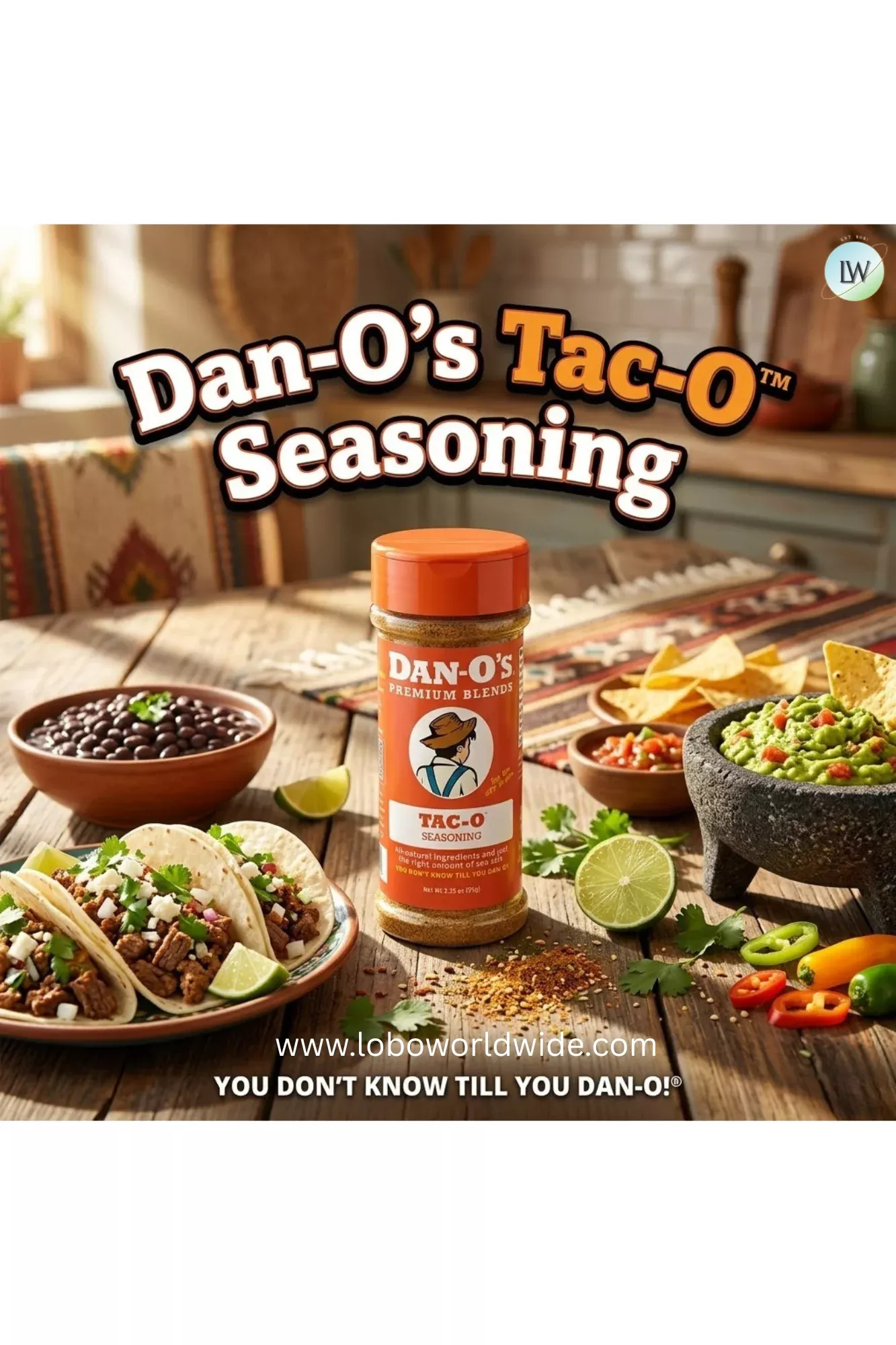 Dan-O's Tac-O™ Seasoning - All-Purpose Taco Seasoning