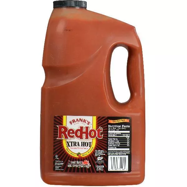 French's Foodservice Frank's Redhot Extra Hot Cayenne Pepper Sauce 1 Gallon - 4 Per Case