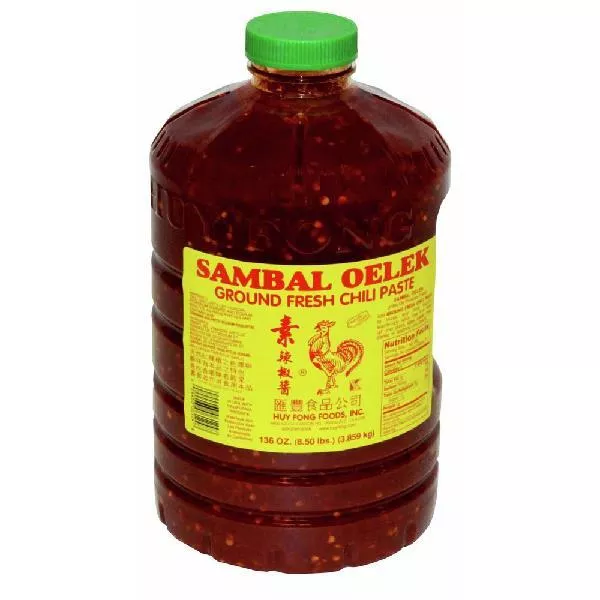 Huy Fong Ground Fresh Chili Sambal Oelek, 1 Gallon - 3 Per Case