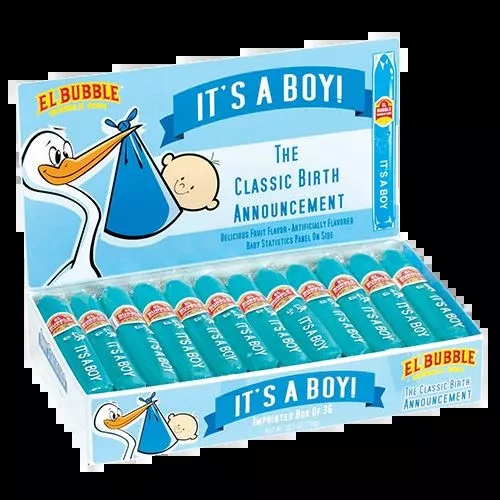 It 's a Boy Birth Announcement Bubble Gum Cigars