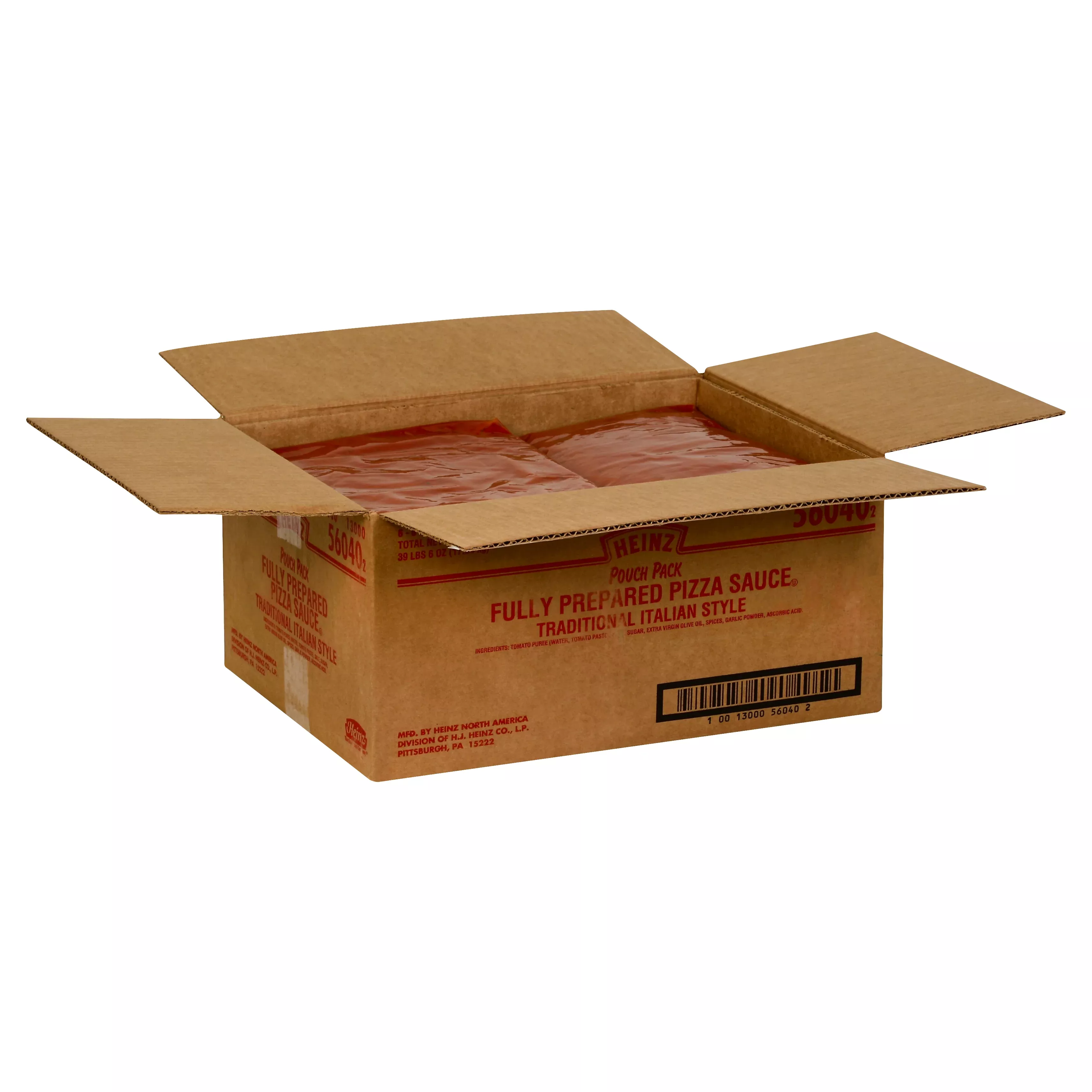 Kraft Heinz Prepared Traditional Pizza Sauce 105 Ounce Pouch 6 Per Case